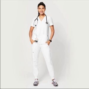 White Figs scrub joggers XS